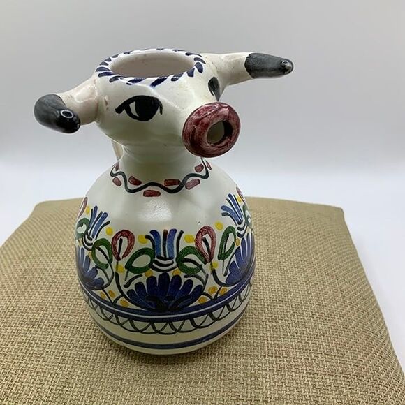 Vintage Other - Cow Bull Spanish Art Pottery Ceramic Vintage Espania Spain Creamer